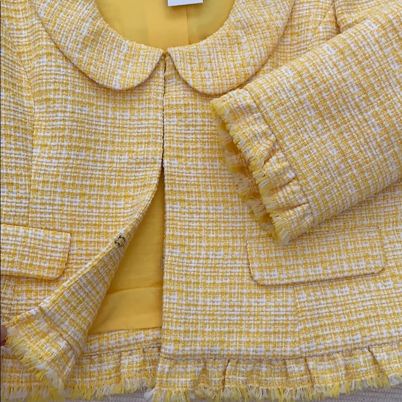 Yellow Tweed Jacket / Blazer - Picture 4 of 6
